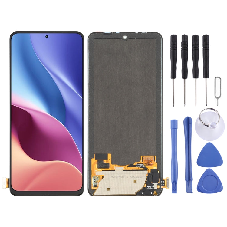 Original Super AMOLED Material LCD Screen and Digitizer Full Assembly for Xiaomi Mi 11i / Mi 11X / Mi 11X Pro