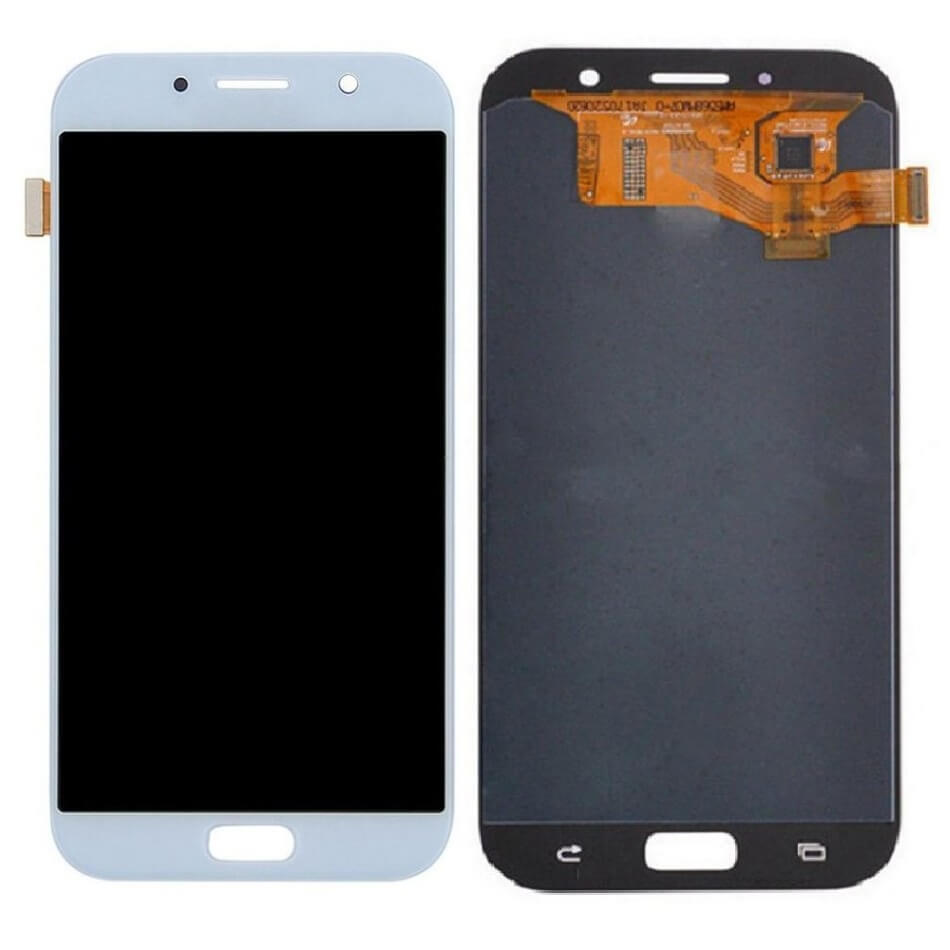 Samsung Galaxy A7 2017 Display and Touch Screen Combo Replacement Price in India Chennai SM-A720F Blue