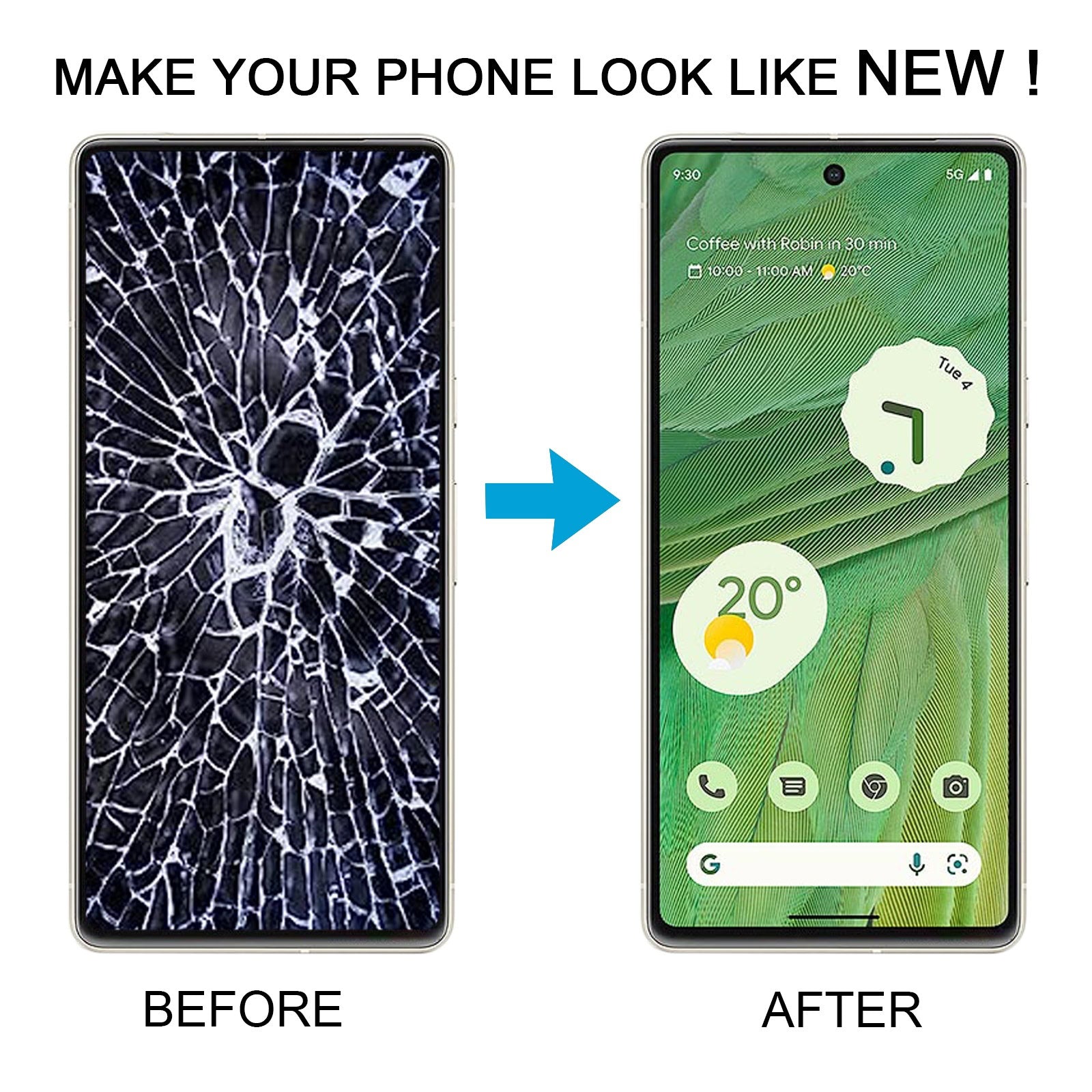 OLED Google Pixel 7 Display and Touch Screen Combo Replacement Price in India Chennai