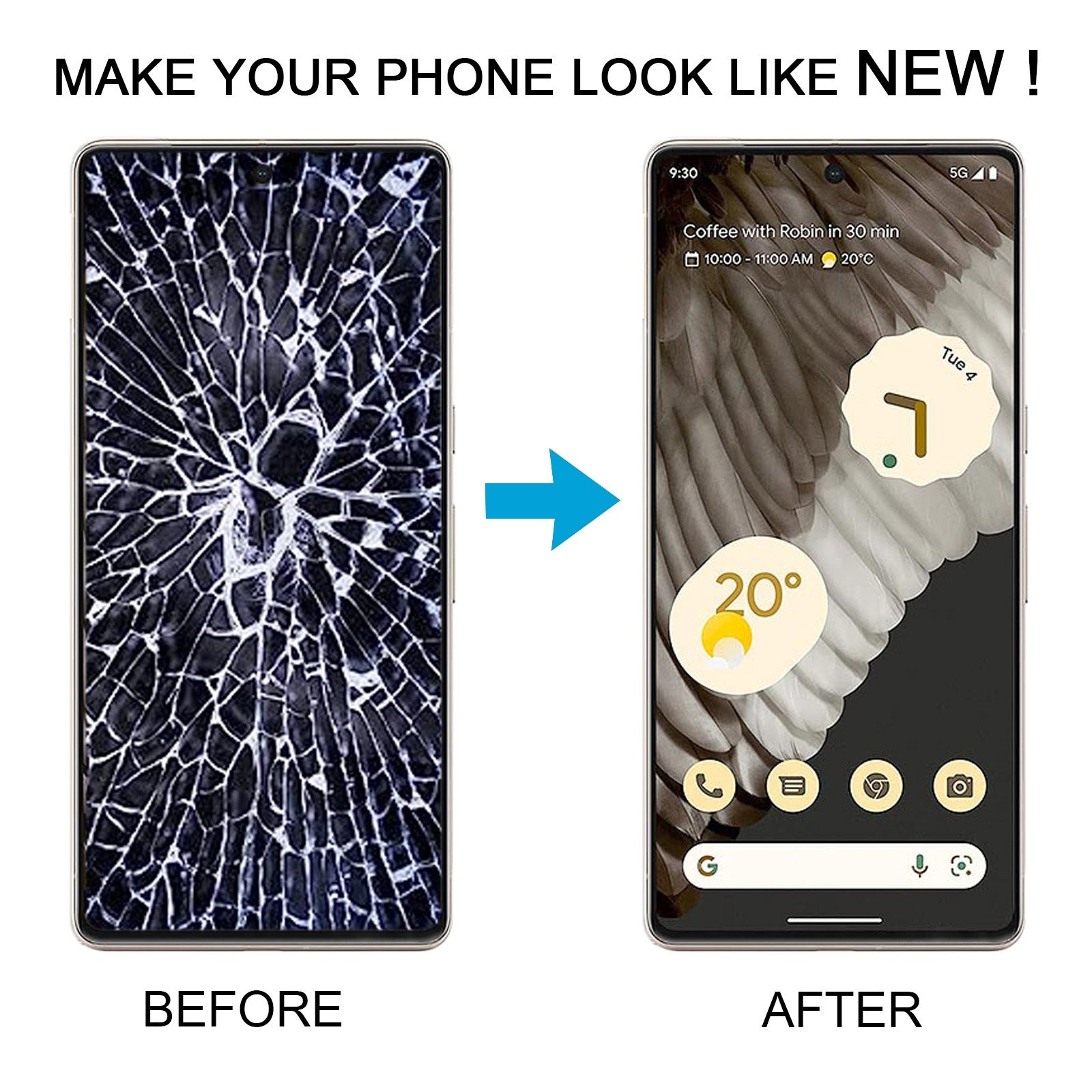 OLED Google Pixel 7 Pro Display and Touch Screen Combo Replacement Price in India Chennai