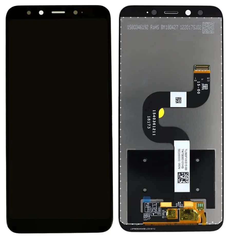 Mi A2 Display and Touch Screen Combo Replacement Price in India Chennai Black