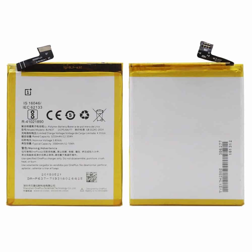 OnePlus 5T Battery Replacement price in India Chennai BLP637