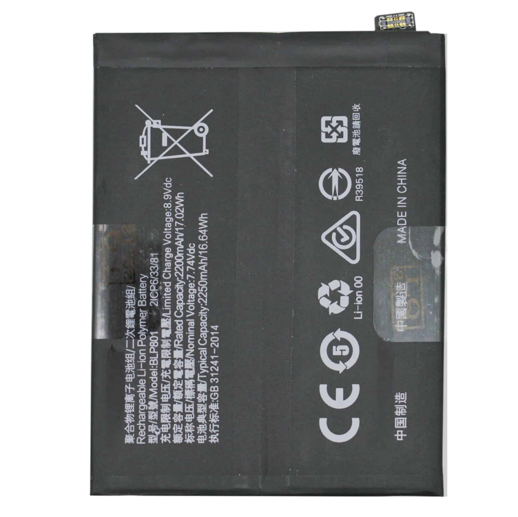 OnePlus 8T Battery Replacement price in India Chennai BLP801