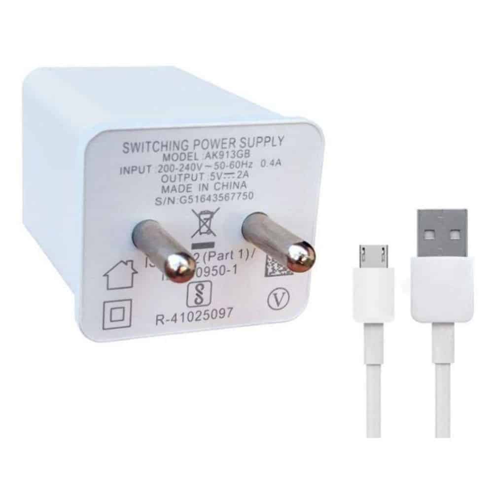 Oppo A11k Charger Power Adapter and USB Data Cable Price in India