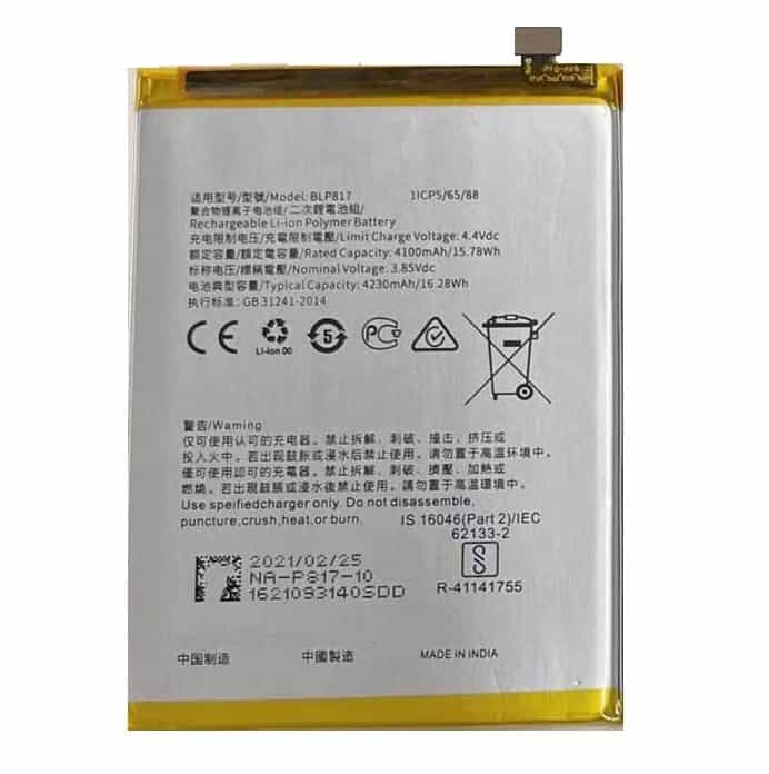 Oppo A15 Battery Repalacement Price in India Chennai