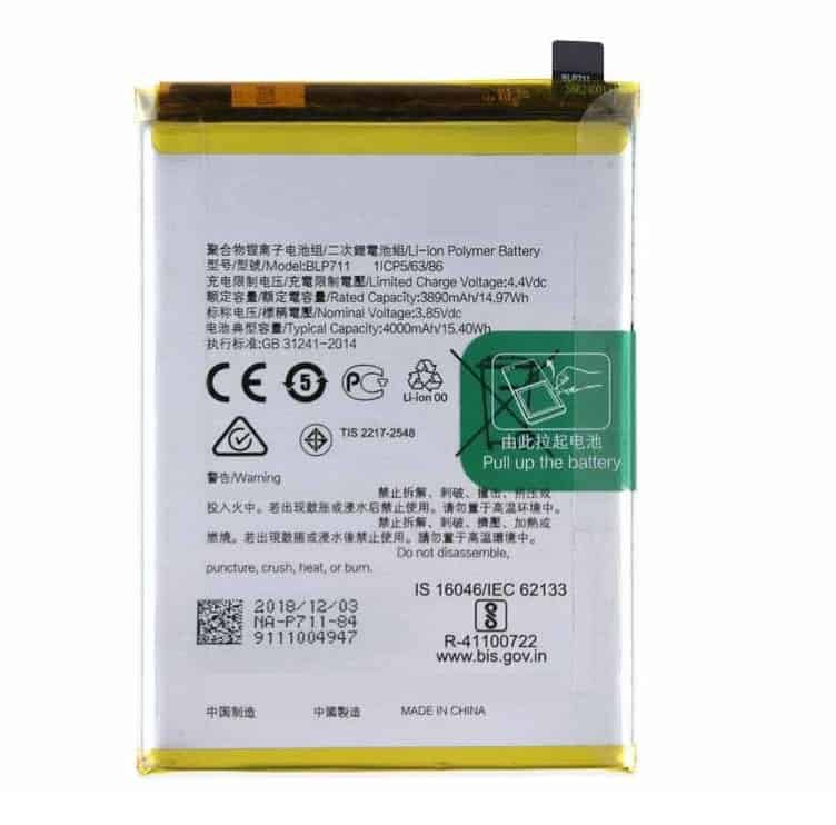 Oppo A1k Battery Repalacement Price in India Chennai