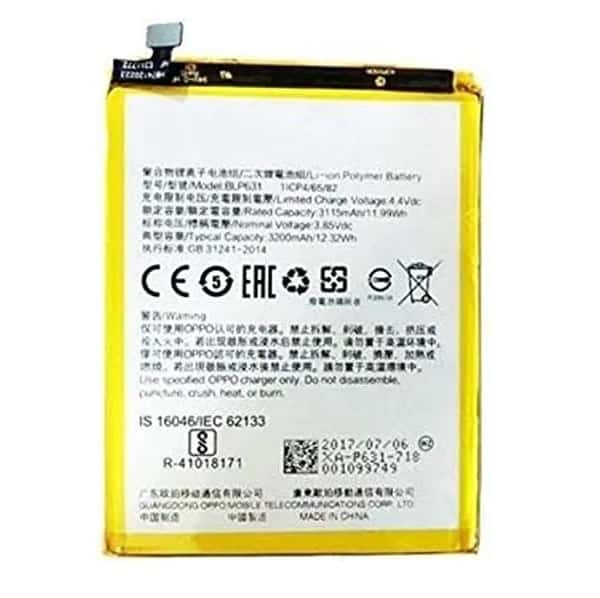Oppo F5 Youth Battery Repalacement Price in India Chennai