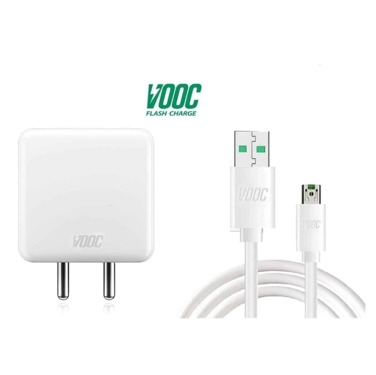 Oppo F9 Pro Charger Power Adapter and USB Data Cable Price in India