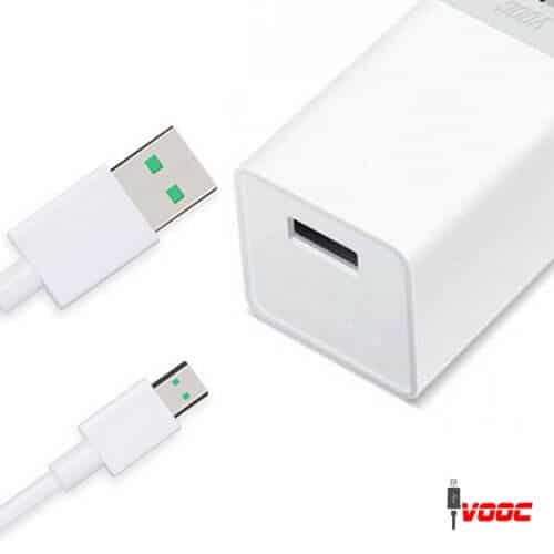 Oppo R17 Charger Power Adapter and USB Data Cable Price in India