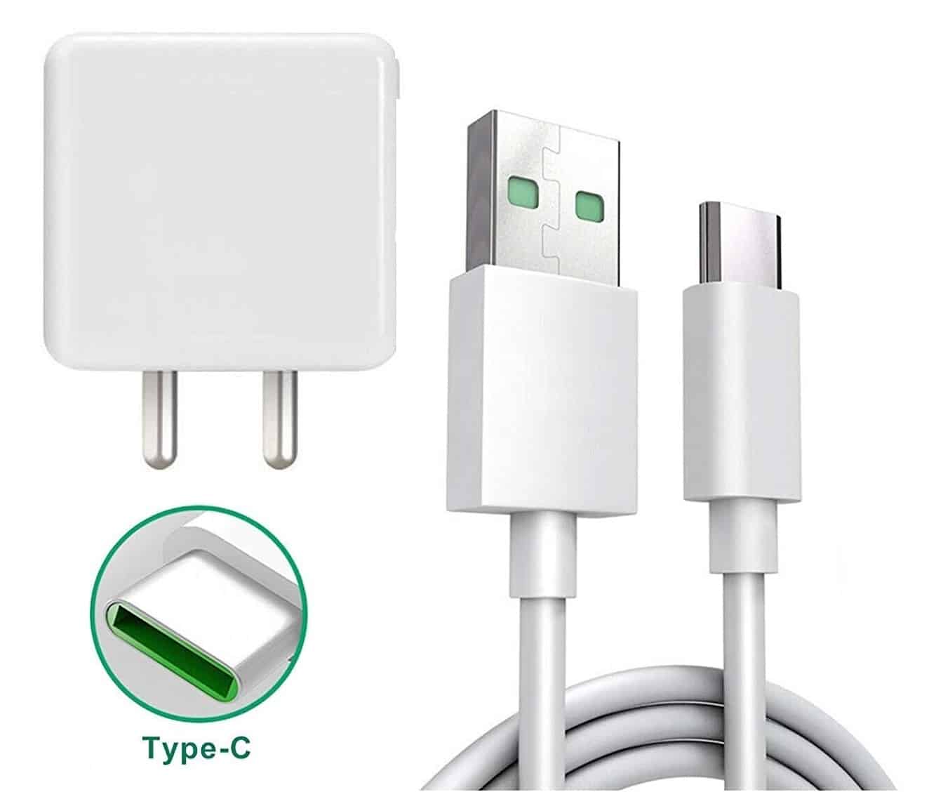 Oppo Reno2 Z Charger Power Adapter and USB Data Cable Price in India