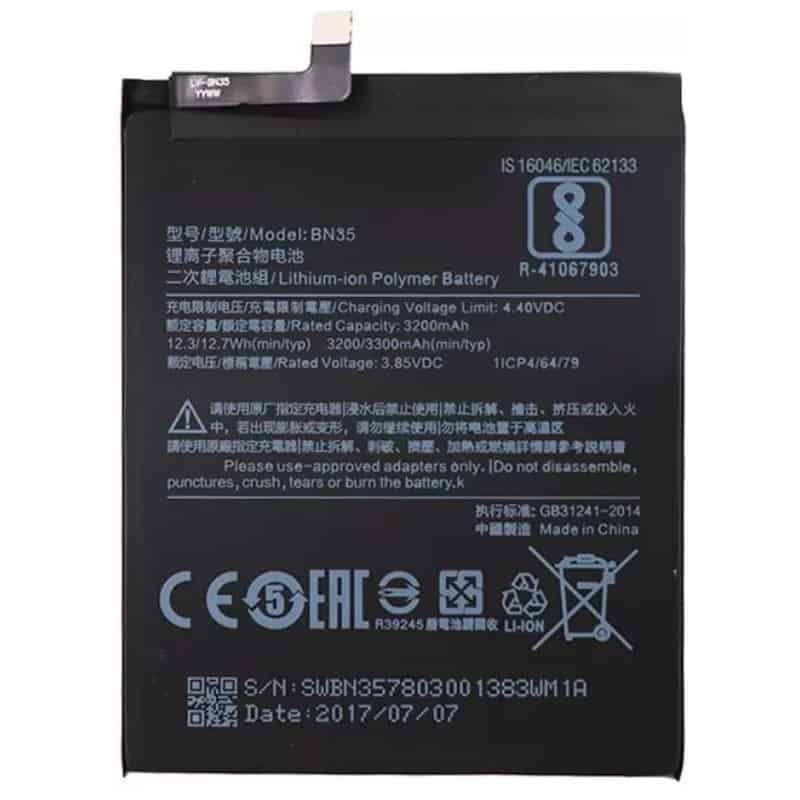 Redmi 5 Battery Repalacement Price in India Chennai