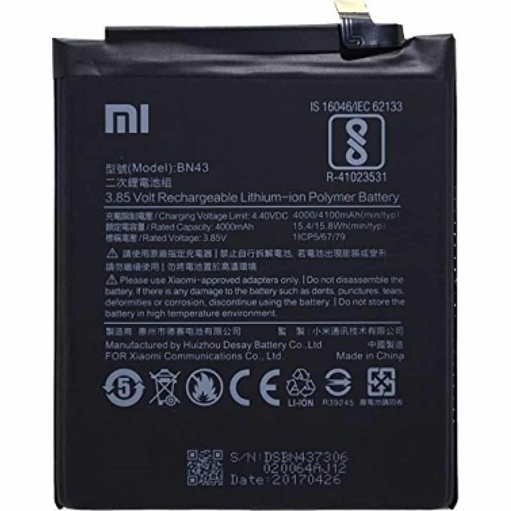 Redmi Note 4 Battery Repalacement Price in India Chennai