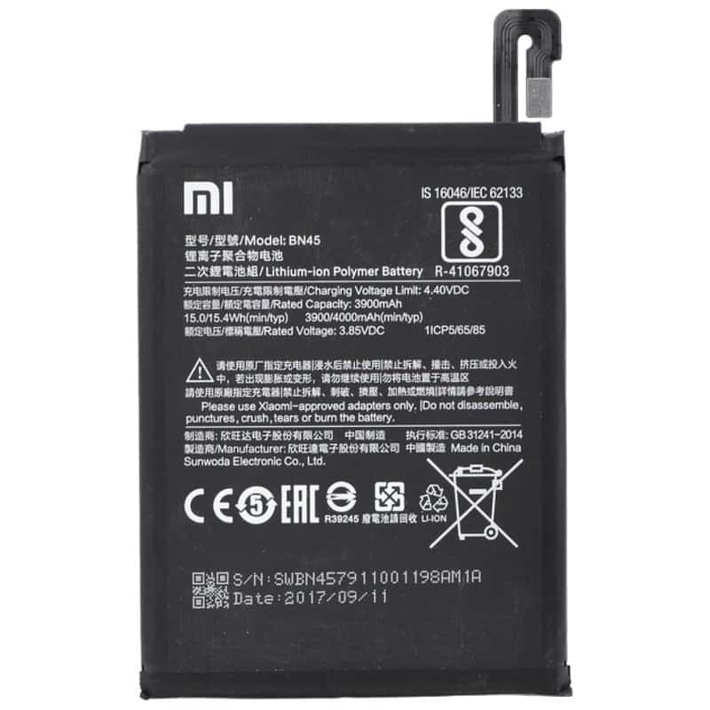 Redmi Note 5 Pro Battery Repalacement Price in India Chennai