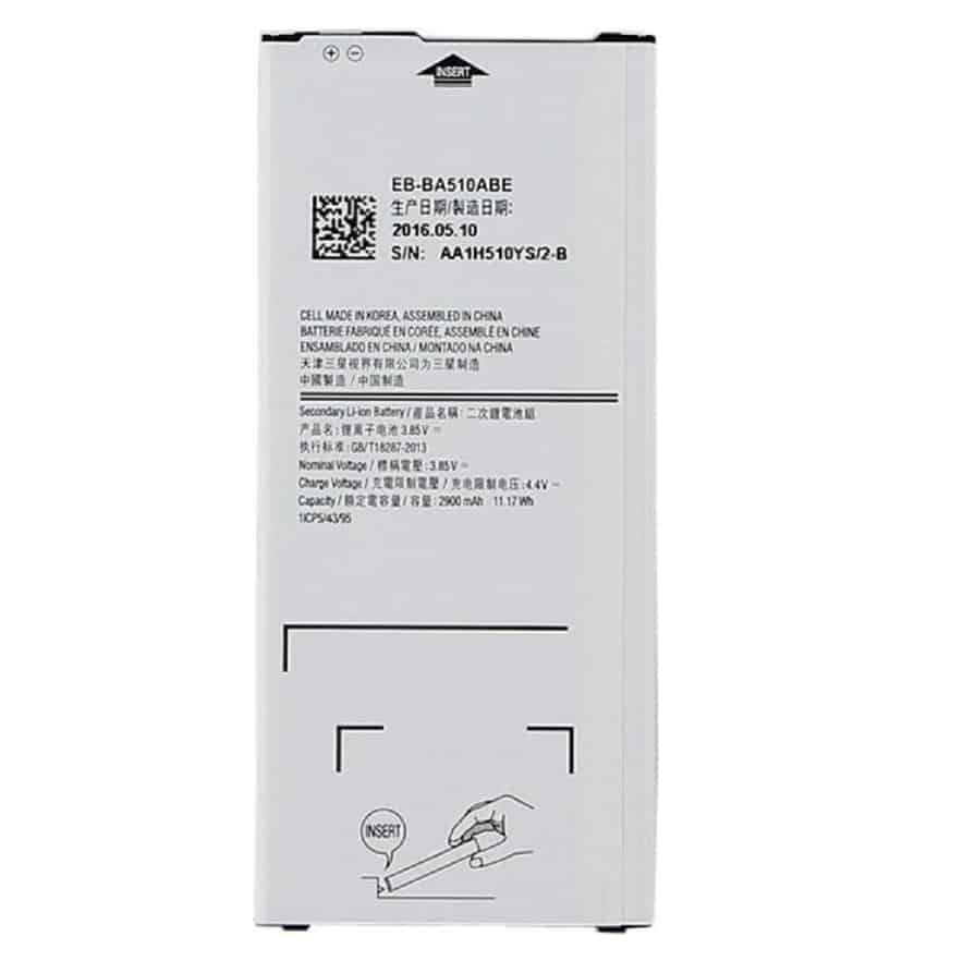 Samsung Galaxy A5 2016 Battery Replacement price in India Chennai - EB-BA510ABE
