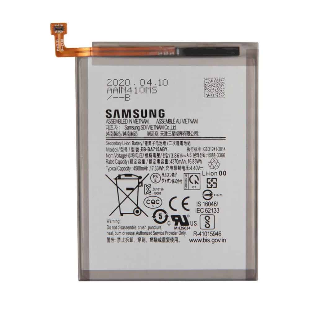 Samsung Galaxy A71 Battery Replacement price in India Chennai - EB-BA715ABY