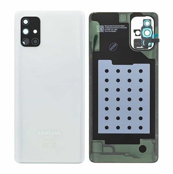 Original Samsung Galaxy A71 Back Panel | Battery Cover Replacement Price in India Chennai Silver