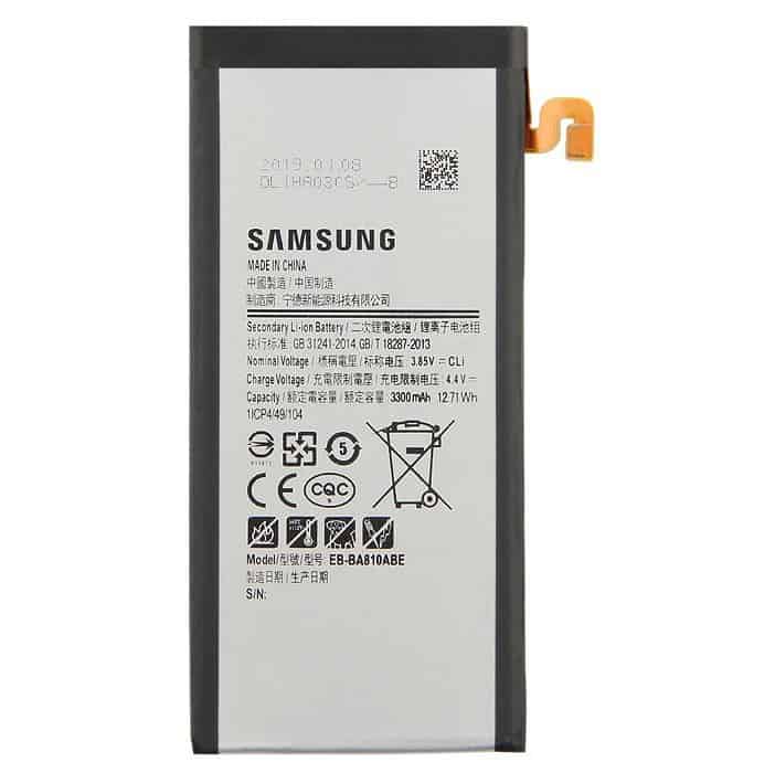 Samsung Galaxy A8 Battery Replacement price in India Chennai - EB-BA810ABE