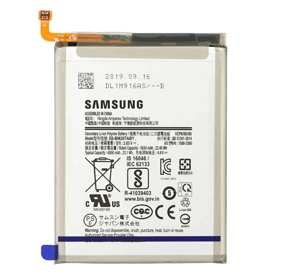 Samsung Galaxy M30s Battery Replacement price in India Chennai - EB-BM207ABY