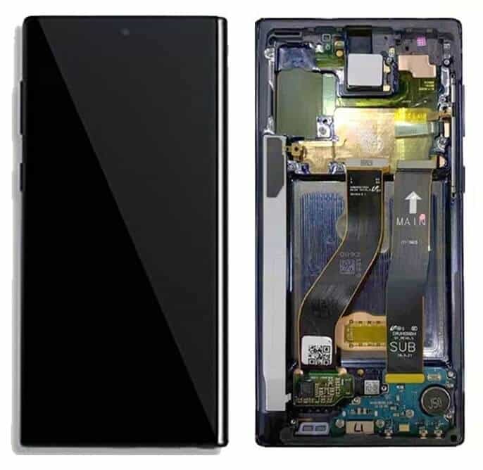 Original Samsung Galaxy Note 10 Display and Touch Screen Price in India Chennai