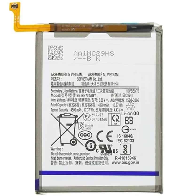 Samsung Galaxy Note 10 Lite Battery Replacement price in India Chennai - EB-BN770ABY