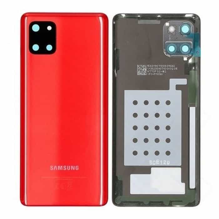 Original Samsung Galaxy Note 10 Lite Back Panel | Battery Cover Replacement Price in India Chennai Red