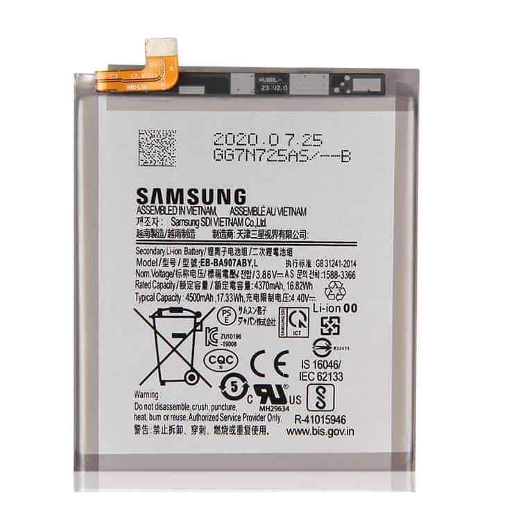 Samsung Galaxy S10 Lite Battery Replacement price in India Chennai - EB-BA907ABY