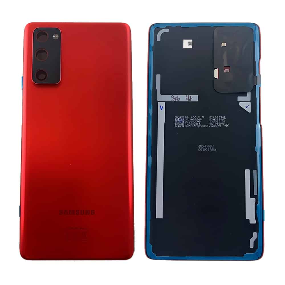 Original Samsung Galaxy S20 FE 5G Back Panel | Battery Cover Replacement Price in India Chennai Cloud Red
