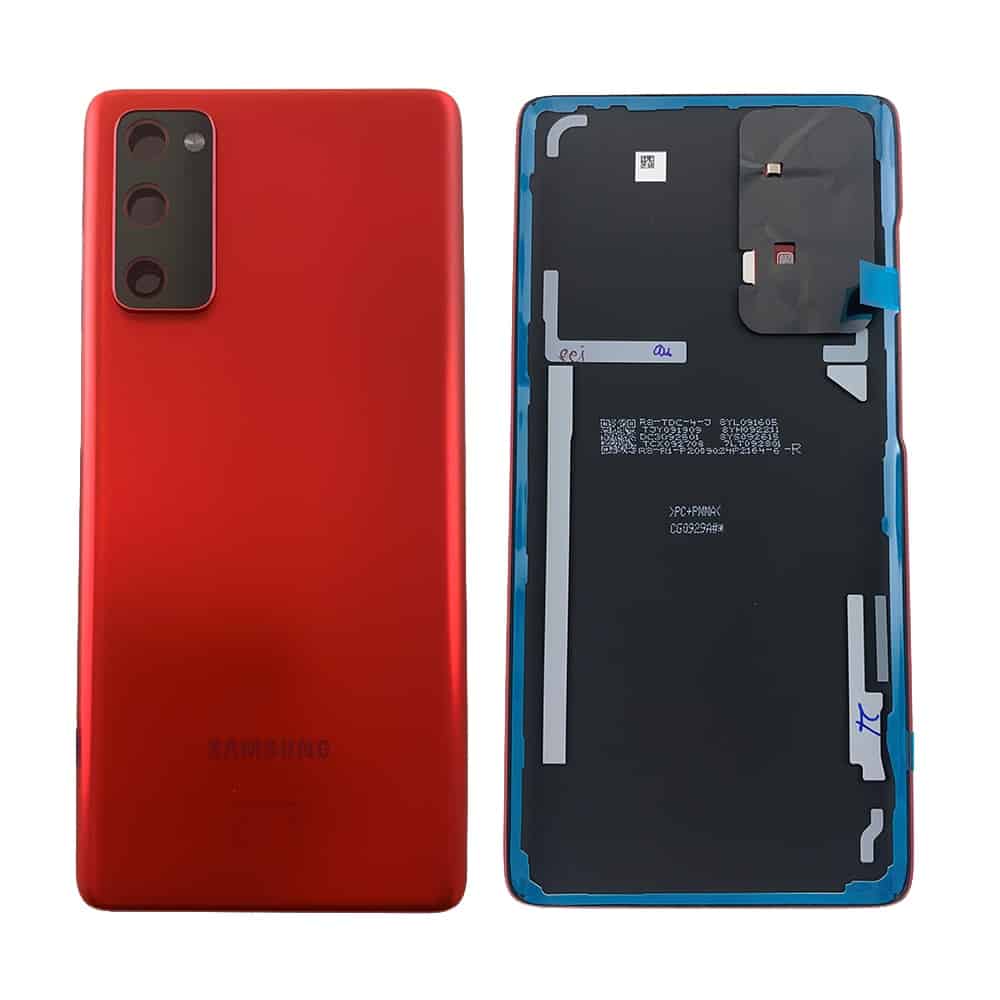 Original Samsung Galaxy S20 FE Back Panel | Battery Cover Replacement Price in India Chennai Cloud Red