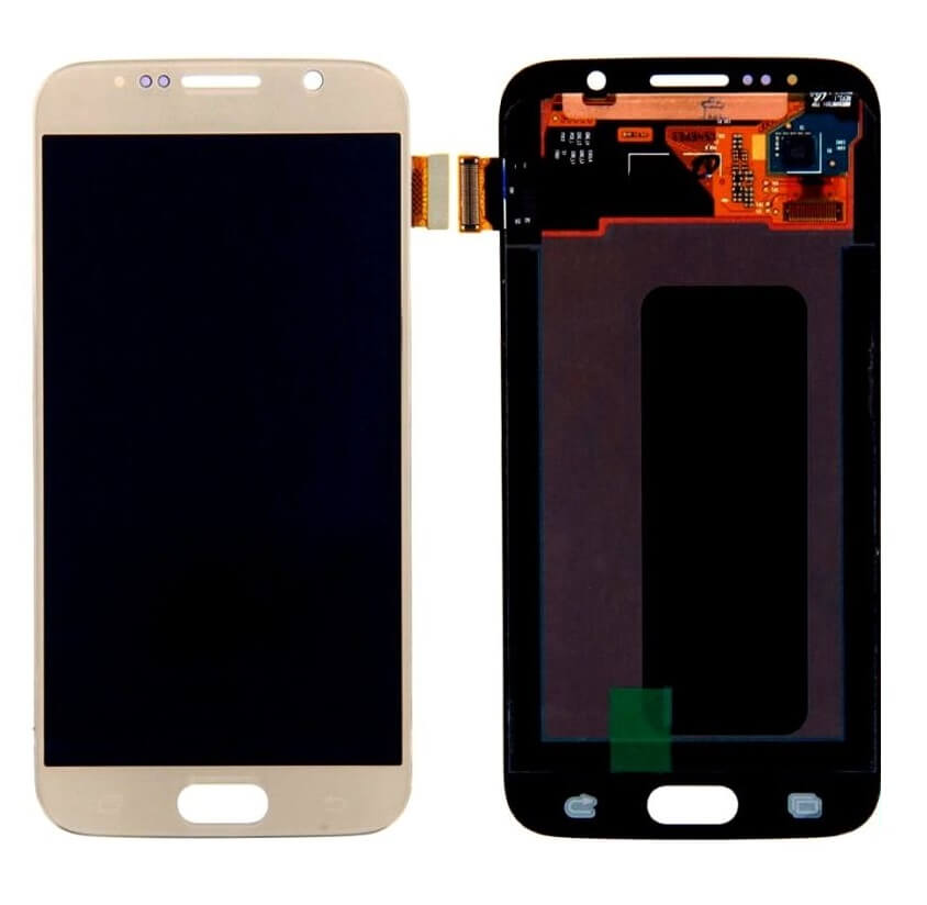Samsung Galaxy S6 Display and Touch Screen Combo Replacement Price in India Chennai SM-G920I Gold