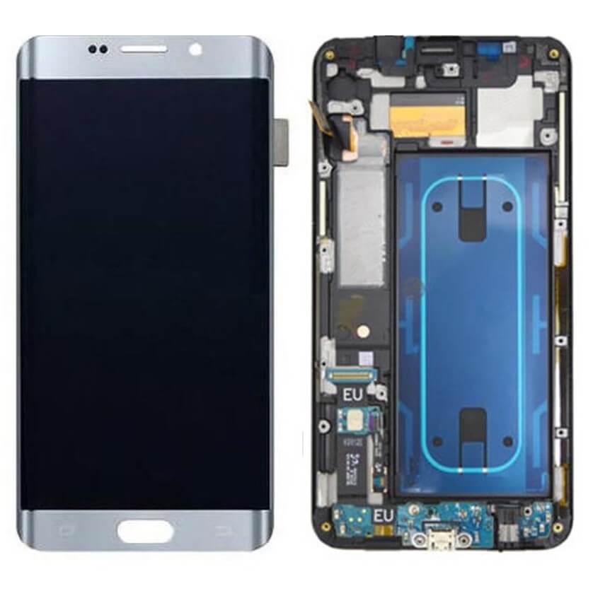 Samsung Galaxy S6 Edge Plus Display and Touch Screen Combo Replacement Price in India Chennai SM-G928G Silver
